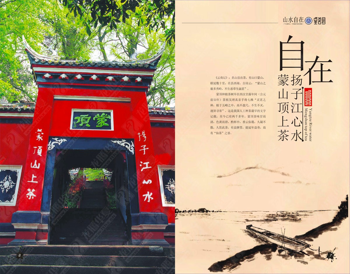 蒙頂山皇茗園茶業(yè)宣傳畫冊設(shè)計