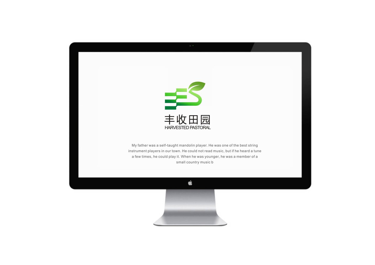 彭祖長壽和豐收田園LOGO設計|田園公司LOGO設計|田園企業(yè)VI視覺形象設計公司